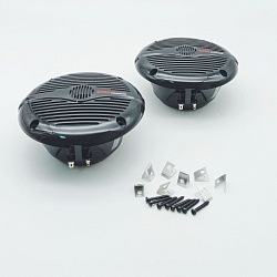 Морская акустика BOSS MR50B 150W, 5.25'', комплект динамиков 2 шт., колонки для лодки, катера, яхты водонепроницаемые 2-полосные, цв. черный   