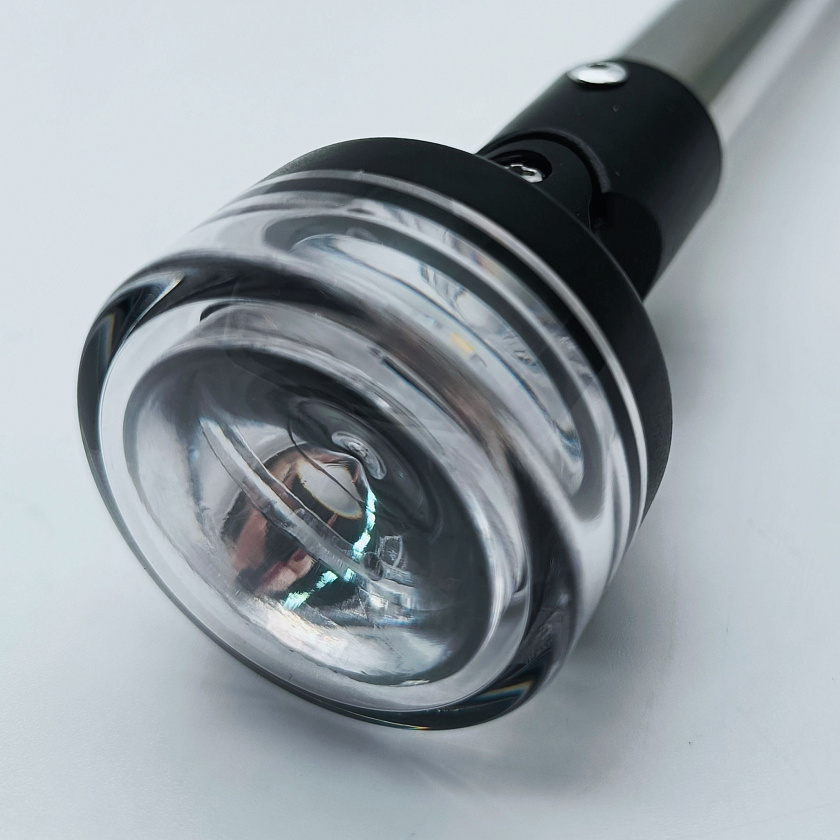 Набор светодиодный топовый огонь AAA и розетка держатель, 12 В LED фонарь клотиковый на стойке 304 мм для лодки, катера, яхты (круговой, стояночный, якорный)