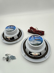 Морская акустика ACV MR652W 120 Вт, 6,5'', комплект динамиков 2 шт., влагостойкие колонки для лодки, катера, яхты водонепроницаемые 2-полосные, цв. белый   