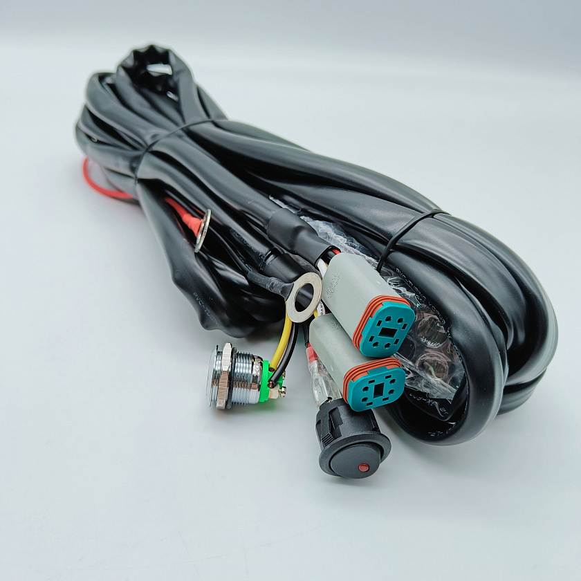 Комплект светодиодных фар Аврора Х (2 шт.) ALO-R4T3-E-RGB, кронштейн, 40 ватт ближний свет 20 / противотуманная LED фара икс 12 24 В Aurora на квадроцикл, крышу автомобиля, стелс гепард и др. технику