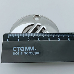 Горловина палубная сливная 50 мм под шланг 25 мм, из морской нержавеющей стали AISI 316, слив дренажный напольный фитинг, патрубок для лодки, катера, яхты   
