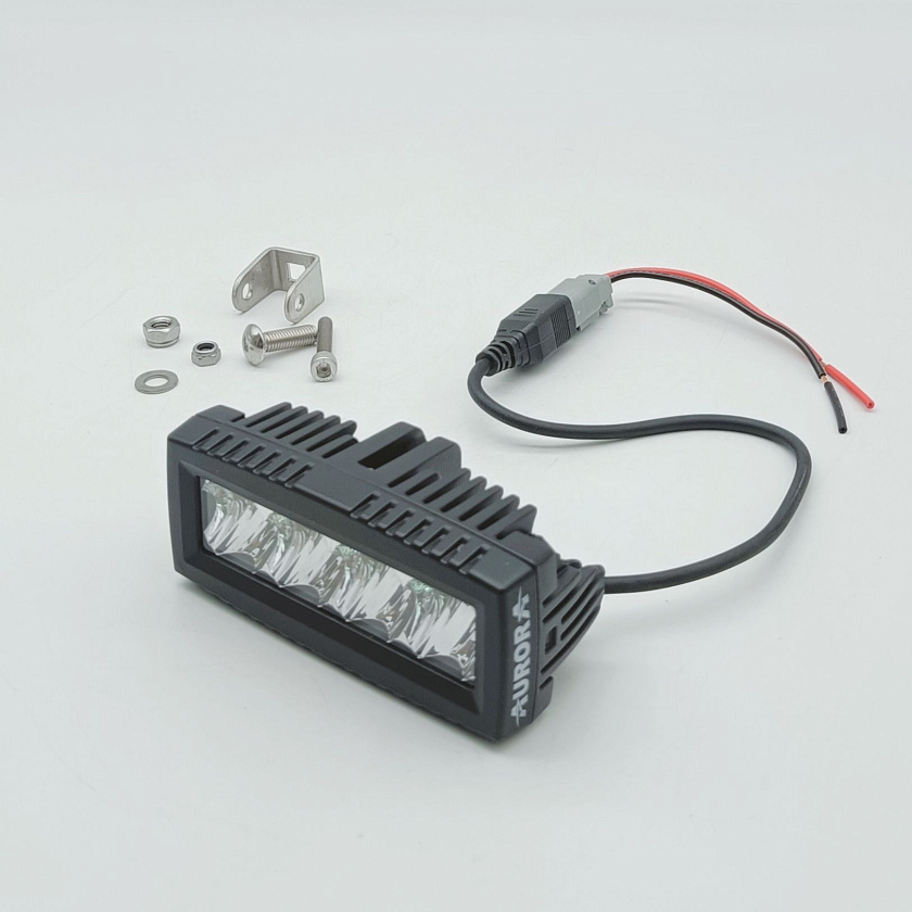 Светодиодная фара ближнего света Аврора ALO-L-4-E7T, 40 ватт, угол 25 градусов, LED фара 9 36 В Aurora на квадроцикл, крышу автомобиля и др. технику