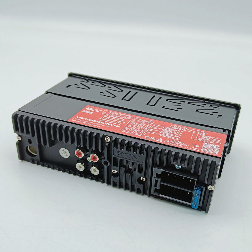 Магнитола в машину ACV AVS-916BR, 1 din, блютуз, USB/AUX/SD/FM/4*50 автомагнитола автомобильная 1 дин, цвет подсветки красный