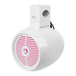 Подвесная морская акустика ACV MR62WL 300 Вт 6,5'', RGB подсветка, комплект корпусных динамиков 2 шт, влагостойкие колонки для лодки, катера, яхты водонепроницаемые 2-полосные, белые   