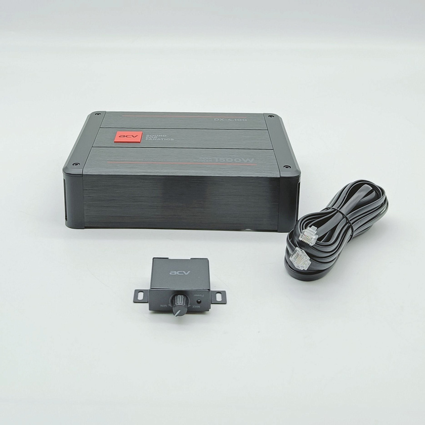 Цифровой усилитель мощности звука ACV DX-4.100 V3 4х100W автомобильный для колонок в машину, 4-х канальный