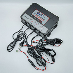 Зарядное устройство SEA-PRO ТЕ4-0287 (3х12В LiFePo4) морского исполнения для тяговых / сервисных аккумуляторов LiFePo4, 3 выхода по 12 вольт для лиферных / литиевых батарей (АКБ) ток заряда 3х10A   
