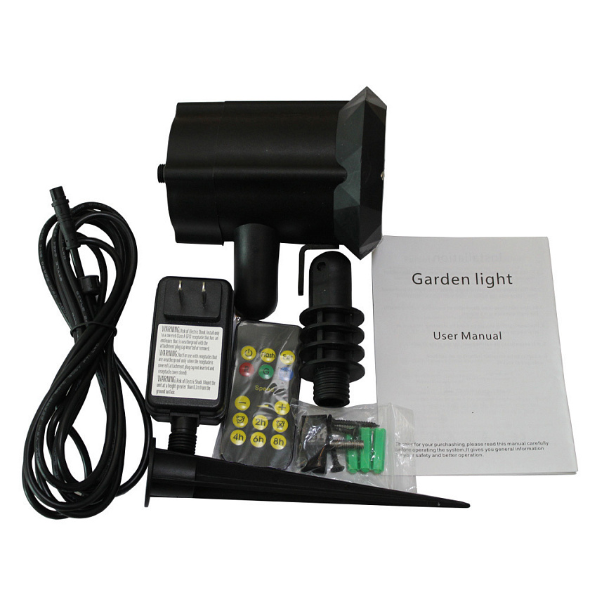 Уличный морозостойкий лазерный звездный новогодний проектор Garden Xmas RGB XL