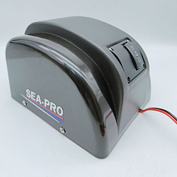 Лебедка якорная электрическая SEA-PRO 45, с роульсом, для лодки (в т.ч. ПВХ), катера, электролебедка для якоря до 24 кг. (дистанционное управление, свободный сброс)   
