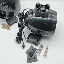Подвесная морская акустика ACV MR62BL 300 Вт 6,5'', RGB подсветка, комплект корпусных динамиков 2 шт, влагостойкие колонки для лодки, катера, яхты водонепроницаемые 2-полосные, черные   