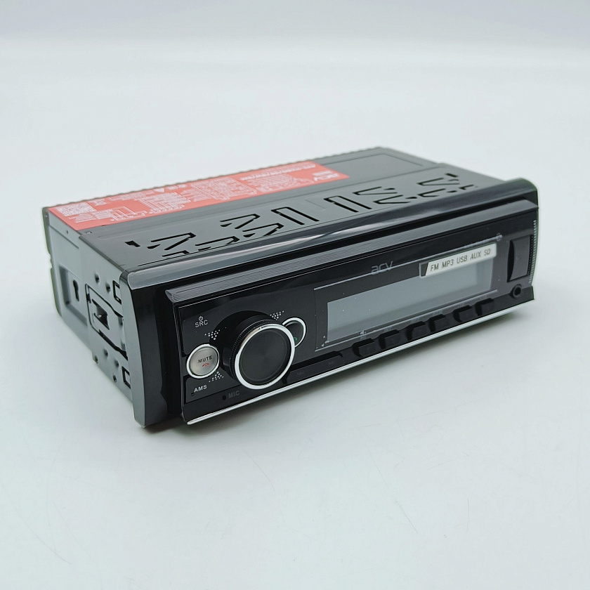 Магнитола в машину ACV AVS-916BR, 1 din, блютуз, USB/AUX/SD/FM/4*50 автомагнитола автомобильная 1 дин, цвет подсветки красный