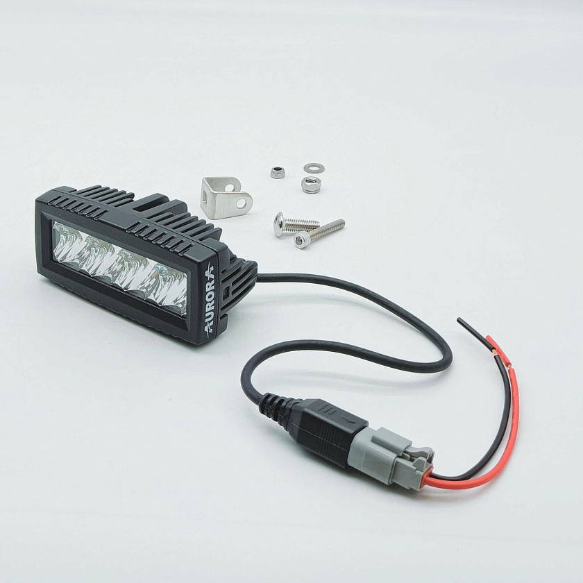 Светодиодная фара ближнего света Аврора ALO-L-4-E7T, 40 ватт, угол 25 градусов, LED фара 9 36 В Aurora на квадроцикл, крышу автомобиля и др. технику