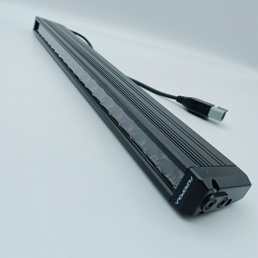Светодиодная фара балка Аврора ALO-S6-20-R5H1 20", 300 ватт, 12 / 24 В с переключением белый и желтый комбинированный ближний / дальний свет, LED Aurora на квадроцикл, крышу автомобиля, лодку