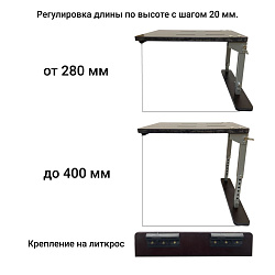 Стойка для кресла, сиденья в лодку ПВХ в т.ч. нднд, на ликтрос (регулируемая опора крепление, рама основание подставка платформа, адаптер для лодочного кресла)   