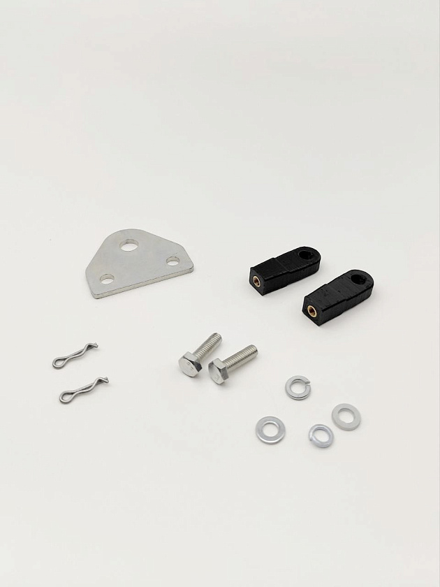Для лодочного мотора Yamaha 15F / 20F 4-х тактный (карбюратор) установочный комплект подключения перехода с румпеля на ДУ дистанционное управление (переделка в дистанцию), адаптер для троса газ реверс
