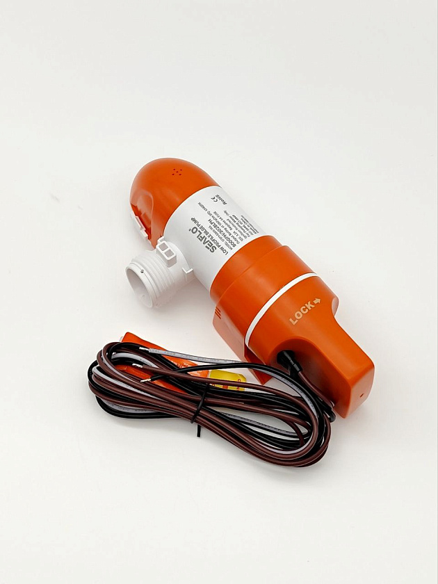 Помпа автоматическая 12 вольт SeaFlo 800 GPH (3028,3 л/час) электрическая для откачки воды трюмная осушительная, для лодки / катера / яхты водооткачивающая, насос 12 В водяной горизонтальный