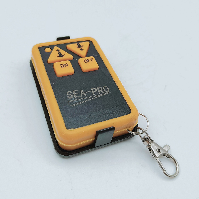 Лебедка якорная электрическая SEA-PRO 45, с роульсом, для лодки (в т.ч. ПВХ), катера, электролебедка для якоря до 24 кг. (дистанционное управление, свободный сброс)