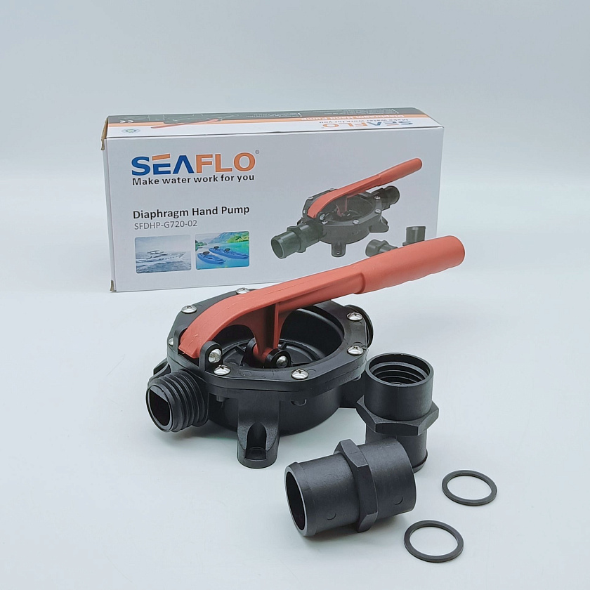 Помпа ручная для откачки воды SeaFlo 720 GPH (2725,5 л/час) осушительная, для лодки / катера, трюмная, мембранная, механическая, водооткачивающая