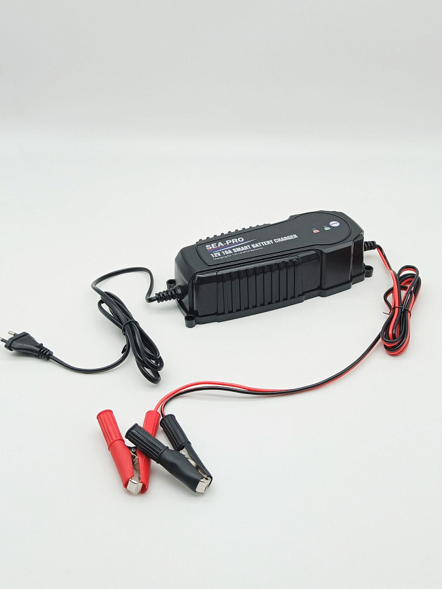 Зарядное устройство SEA-PRO ТЕ4-0267L (1х12В LiFePo4) морского исполнения для тяговых / сервисных аккумуляторов LiFePo4, 1 выход на 12 вольт для лиферных батарей (АКБ) ток заряда 1х10