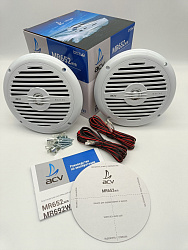 Морская акустика ACV MR652W 120 Вт, 6,5'', комплект динамиков 2 шт., влагостойкие колонки для лодки, катера, яхты водонепроницаемые 2-полосные, цв. белый   