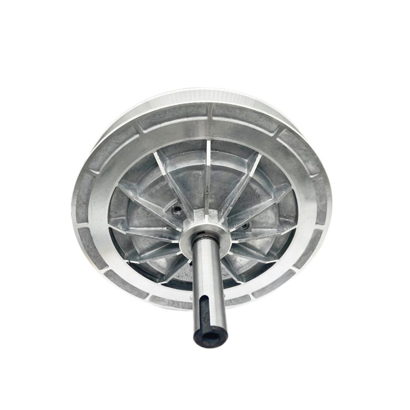 Шкив ведомый в сборе на валу (1-но опорный) для вариатора Сафари, диаметр посадочного вала 25 мм, для снегохода, мотобуксировщика (мотособаки), вездехода и другой техники