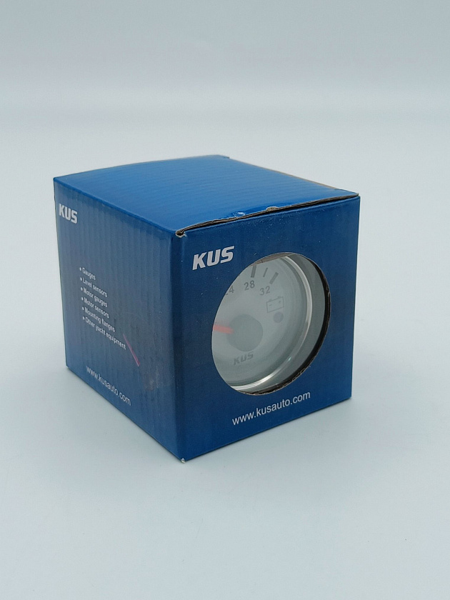 Вольтметр KUS (WS), 18-24-32 вольта, влагозащищенный IP67 измеритель для приборной панели / консоли в лодку, катер, яхту, вездеход, автодом, автомобильный