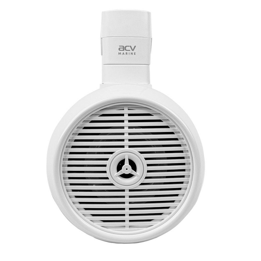 Подвесная морская акустика ACV MR62WL 300 Вт 6,5'', RGB подсветка, комплект корпусных динамиков 2 шт, влагостойкие колонки для лодки, катера, яхты водонепроницаемые 2-полосные, белые