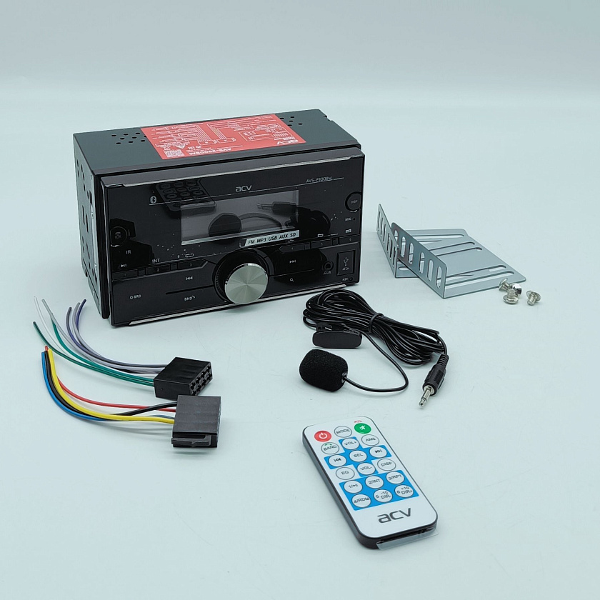 Аудио ресивер ACV AVS-2900BM, магнитола в машину 2 din, блютуз, USB/AUX/BT/SD/FM/4*50 автомагнитола автомобильная 2 дин, разноцветная подсветка